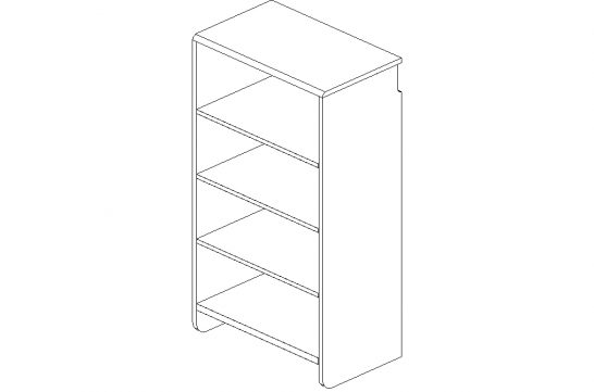 White 24" Shelf and Hang Half Cabinet
